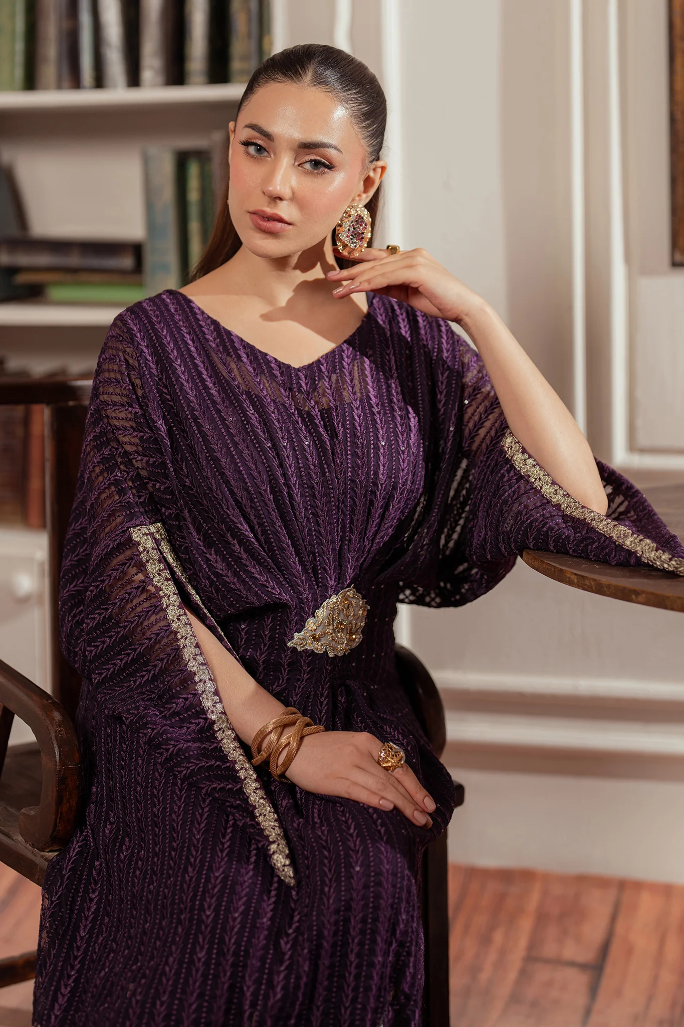 Plum Kaftan - Image 6